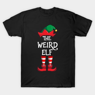 Weird Elf Matching Family Christmas T-Shirt